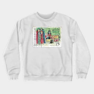 Vintage 1987 Belgium Stamp Crewneck Sweatshirt